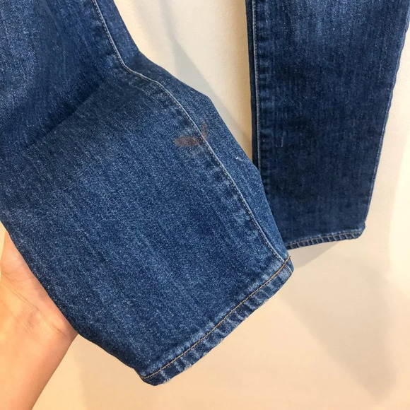 Madewell The High Rise Slim Boyjean Classic Dark Wash Denim Jeans Women's 26 - Picture 4 of 10